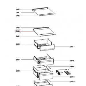Oferta Especial Estante cristal para Frigorífico Indesit 488000674322