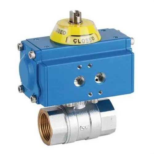 Última Oportunidad VÁLVULA ESFERA 2 PIEZAS ACTUADOR SIMPLE EFECTO GNP44/S4 1.1/4"
