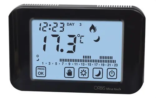 CRONOTERMOSTATO SEM.MIRUS TOUCH TÁCTIL 3 TEMP.PROGRAMABLES DPLY.RETROIL.ANTR. Pago Seguro