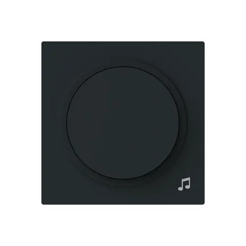TAPA + BOTÓN POTENCIÓMETRO SERIE ALBA NEGRO MATE Descuento