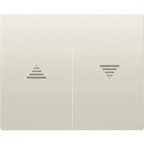 Liquidación TECLA PULSADOR INTERRUPTOR PERSIANA SERIE IRIS EN BEIGE