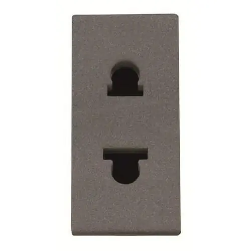 BASE DE ENCHUFE EUROAMERICANA 16A ZENIT ANTRACITA Oferta Flash