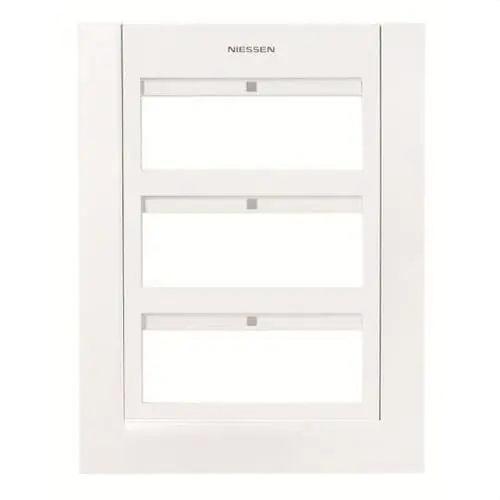 Compra Hoy PLACA EMBELLECEDORA PARA 18 MÓDULOS CON CENTRALIZACIÓN DE MANDO ZENIT BLANCO