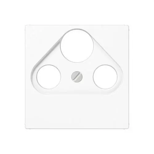 PLACA PARA TOMA ANTENA TV-FM-SAT A500 BLANCO ALPINO Gran Oferta