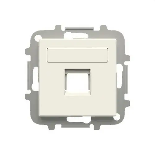 Ordenar Ahora Mismo TAPA 1 CONECTOR SERIE DE LUJO CON PERSIANA BLANCO ESSENCE