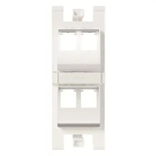 SOPORTE 45° CONECTORES INFORMÁTICA 4 VENTANAS SIN PERSIANA BLANCO Bestseller