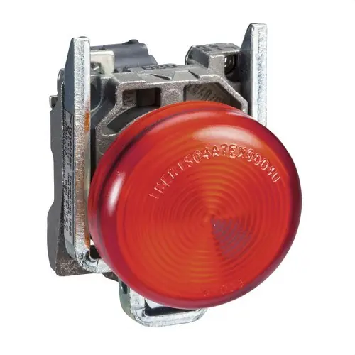 PILOTO BA9s DIÁMETRO 22 250V DIRECTO ROJO EMBELLECEDOR METÁLICO Precio Bajo