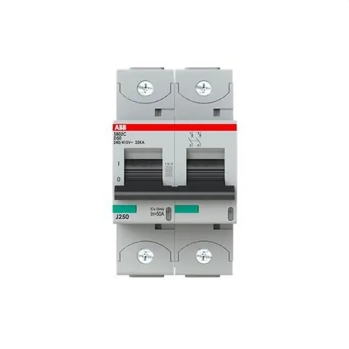 INTERRUPTOR AUTOMÁTICO S802C-D50 2P CURVA D 50A Más Vendido