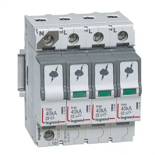 Oferta LIMITADOR SOBRETENSIÓN T2 40kA 3P +N NEGRO