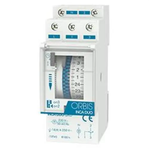 Precio Bajo INT.HOR.ANALOG.INCA DUO QRS 230V 2 MOD.RSVA.> 100 H SEM.MBRA.MMA.2 H PODER RUPT.