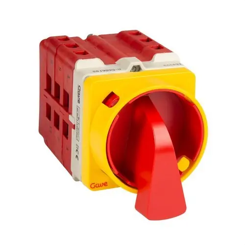 Favorito De Clientes INTERRUPTOR 3P 63A D2 BLOQUEO CANDADO ROJO / AMARILLO + AUXILIAR 1 NA + 1 NC 12A