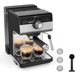 Cafetera Espresso 15 Bares con Depósito 2 L KRUPS XP384E10 Solo Hoy